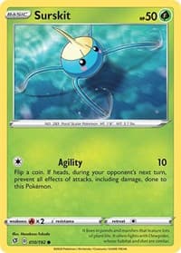 Surskit - SWSH02: Rebel Clash - Pokemon card