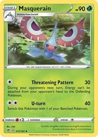 Masquerain - SWSH02: Rebel Clash - Pokemon card