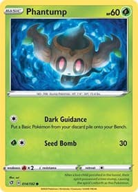 Phantump - SWSH02: Rebel Clash - Pokemon card