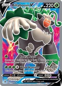 Rillaboom V (Full Art) - SWSH02: Rebel Clash - Pokemon card