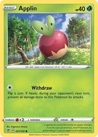 Applin (21) - SWSH02: Rebel Clash - Pokemon card