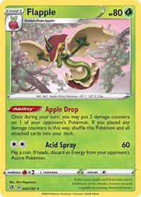 Flapple - SWSH02: Rebel Clash - Pokemon card
