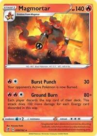 Magmortar - SWSH02: Rebel Clash - Pokemon card