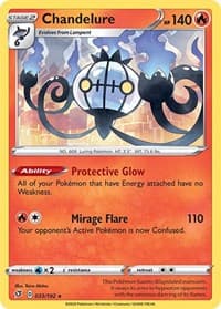 Chandelure - SWSH02: Rebel Clash - Pokemon card