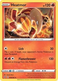 Heatmor - SWSH02: Rebel Clash - Pokemon card