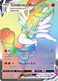 Cinderace VMAX (Secret) - SWSH02: Rebel Clash - Pokemon card