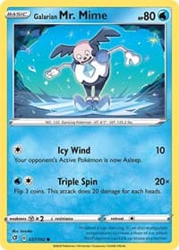 Galarian Mr. Mime - SWSH02: Rebel Clash - Pokemon card