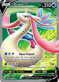 Milotic V (Full Art) - SWSH02: Rebel Clash - Pokemon card