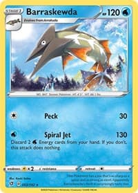 Barraskewda - SWSH02: Rebel Clash - Pokemon card