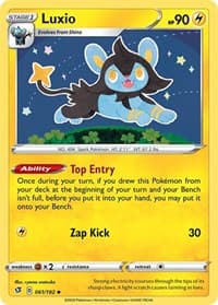 Luxio - SWSH02: Rebel Clash - Pokemon card