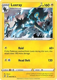 Luxray - SWSH02: Rebel Clash - Pokemon card