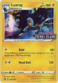 Luxray - SWSH023 (Prerelease) [Staff] - SWSH: Sword & Shield Promo Cards - Pokemon card