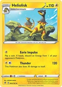 Heliolisk - SWSH02: Rebel Clash - Pokemon card