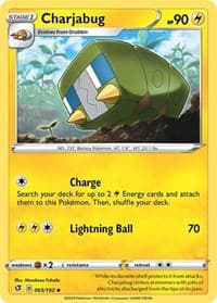 Charjabug - SWSH02: Rebel Clash - Pokemon card