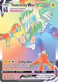 Toxtricity VMAX (Secret) - SWSH02: Rebel Clash - Pokemon card