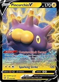 Pincurchin V - SWSH02: Rebel Clash - Pokemon card