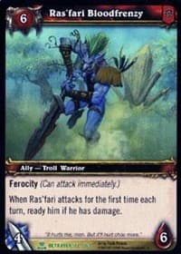 Ras'fari Bloodfrenzy - Servants of the Betrayer - WoW card