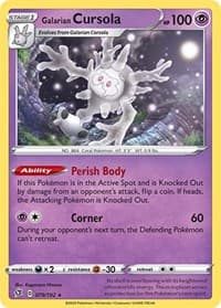 Galarian Cursola - SWSH02: Rebel Clash - Pokemon card