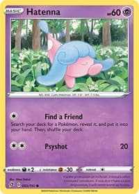 Hatenna - SWSH02: Rebel Clash - Pokemon card