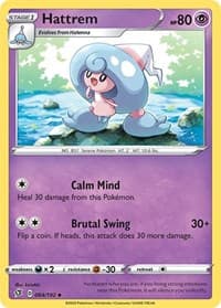 Hattrem - SWSH02: Rebel Clash - Pokemon card