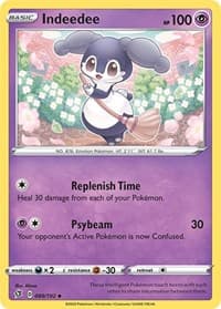 Indeedee - SWSH02: Rebel Clash - Pokemon card