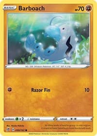 Barboach - SWSH02: Rebel Clash - Pokemon card