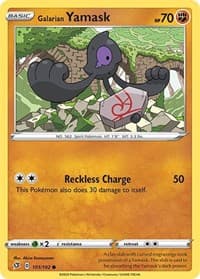 Galarian Yamask - SWSH02: Rebel Clash - Pokemon card