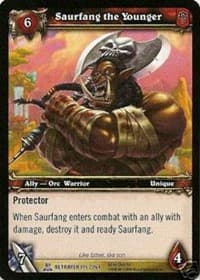 Saurfang the Younger - Servants of the Betrayer - WoW card