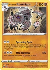 Galarian Runerigus - SWSH02: Rebel Clash - Pokemon card