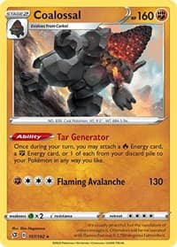 Coalossal - SWSH02: Rebel Clash - Pokemon card