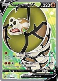 Sandaconda V (Full Art) - SWSH02: Rebel Clash - Pokemon card