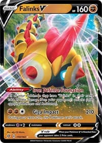 Falinks V - SWSH02: Rebel Clash - Pokemon card