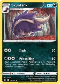 Skuntank - SWSH02: Rebel Clash - Pokemon card