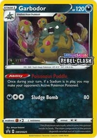 Garbodor - SWSH025 (Prerelease) [Staff] - SWSH: Sword & Shield Promo Cards - Pokemon card