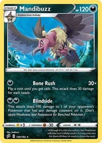 Mandibuzz - SWSH02: Rebel Clash - Pokemon card