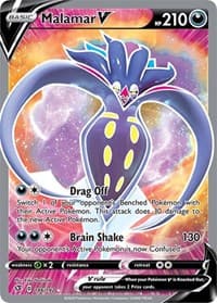Malamar V (Full Art) - SWSH02: Rebel Clash - Pokemon card