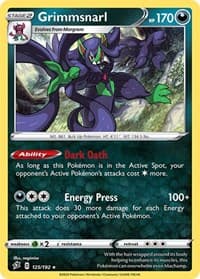 Grimmsnarl - SWSH02: Rebel Clash - Pokemon card