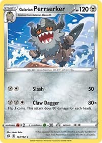 Galarian Perrserker - SWSH02: Rebel Clash - Pokemon card