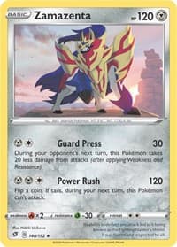 Zamazenta - 140/192 (Cracked Ice Holo) - Deck Exclusives - Pokemon card