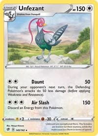 Unfezant - SWSH02: Rebel Clash - Pokemon card