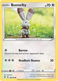 Bunnelby - SWSH02: Rebel Clash - Pokemon card