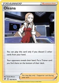 Oleana - SWSH02: Rebel Clash - Pokemon card
