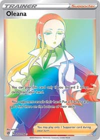 Oleana (Secret) - SWSH02: Rebel Clash - Pokemon card