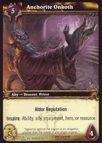 Anchorite Onkoth - Servants of the Betrayer - WoW card