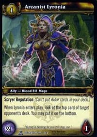 Arcanist Lyronia - Servants of the Betrayer - WoW card