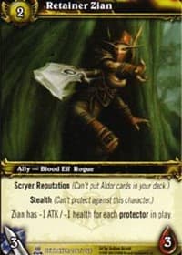 Retainer Zian - Servants of the Betrayer - WoW card
