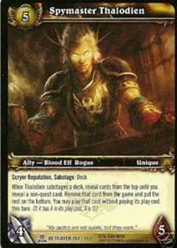 Spymaster Thalodien - Servants of the Betrayer - WoW card