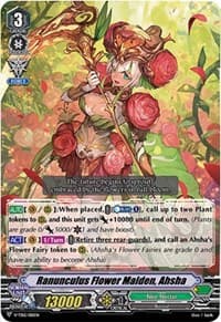 Ranunculus Flower Maiden, Ahsha (RRR Foil) - V-TD12: Ahsha - Cardfight Vanguard card