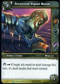 Arcanium Signet Bands - Servants of the Betrayer - WoW card