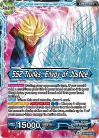 Trunks // SS2 Trunks, Envoy of Justice - Rise of the Unison Warrior - Dragon Ball Super: Masters card